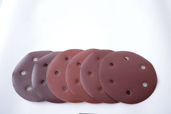 Set hartie abraziva 215mm P120 6 gauri, slefuitor [2]