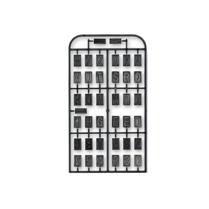 Set litere pentru aparatul de gravat GE20, Proxxon 27104 [1]