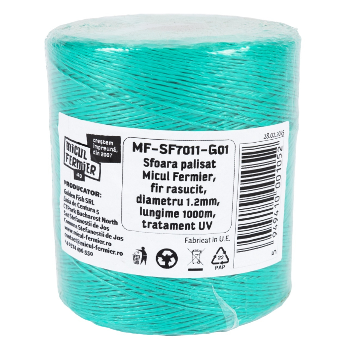 Sfoara palisat Micul Fermier, fir rasucit, diametru 1.2mm, lungime 1000m, tratament UV [2]