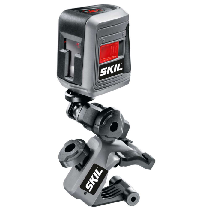 SKIL 0511 AA Nivela laser cu linie în cruce, lumina rosie, prindere trepied, auto-nivelare, timp de nivelare 6 secunde, raza actiune 10m, include 2 baterii AA [1]