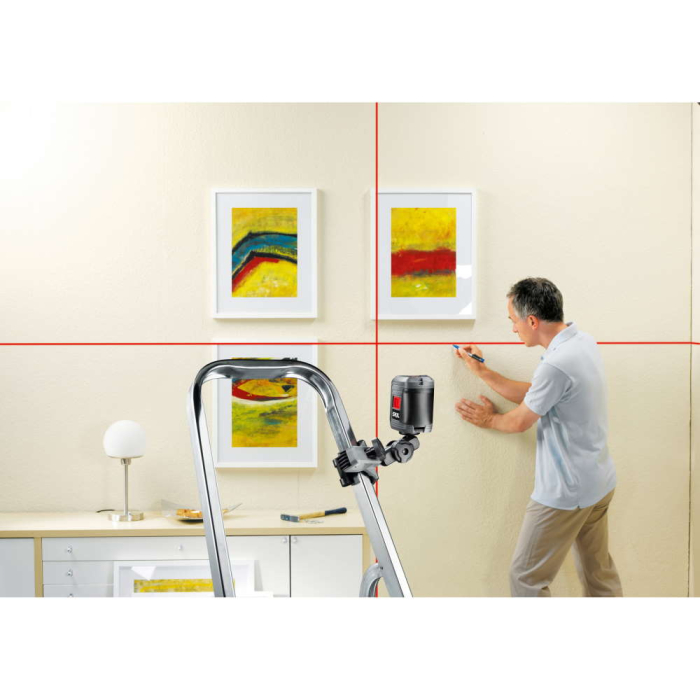 SKIL 0511 AA Nivela laser cu linie în cruce, lumina rosie, prindere trepied, auto-nivelare, timp de nivelare 6 secunde, raza actiune 10m, include 2 baterii AA [3]