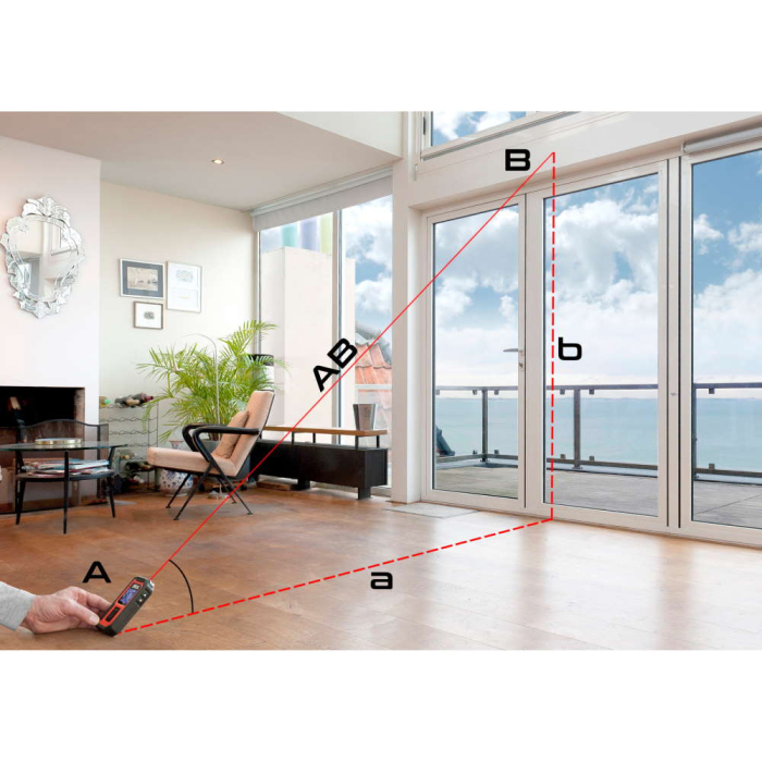 SKIL 1930 AA Telemetru cu laser, 5 moduri masurare, accu Li-Pol, ± 3 mm, 0.3 - 30m [6]