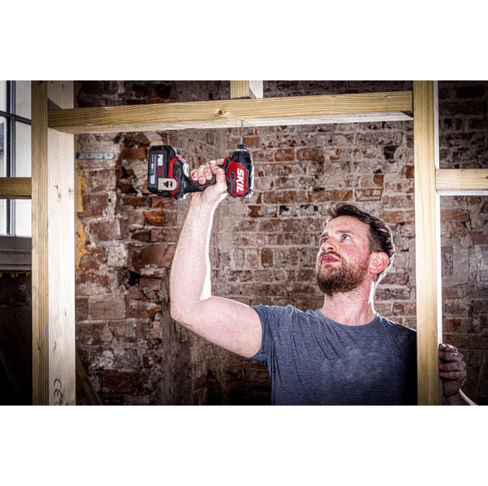 SKIL 3225 JA surubelnita cu impact cu acumulator Compact Brushless, cuplu 250 nm, set 6 biti + geanta de transport, doar corpul [10]