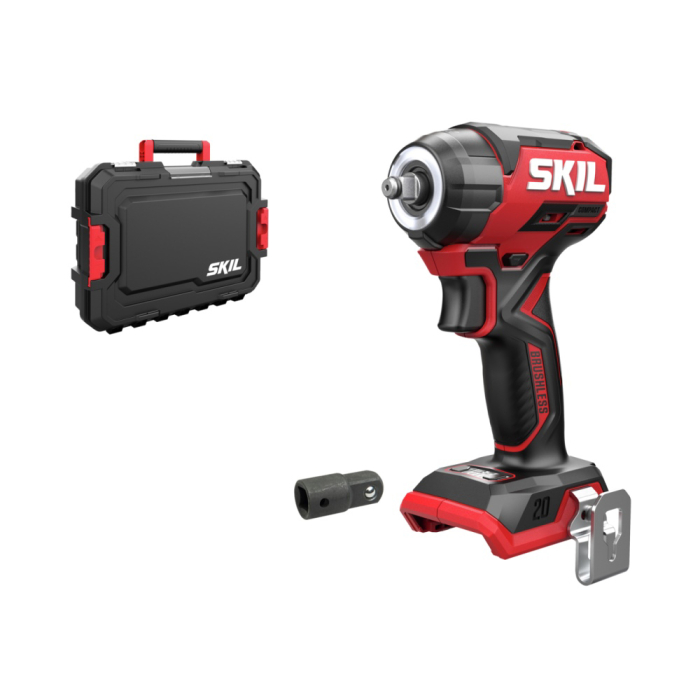 SKIL 3265 JA cheie de impact cu acumulator, compact Brushless, cuplu maxim 250 nm, cu adaptor hexagonal 3/8' - 1/2', geanta de transport, doar corpul [1]