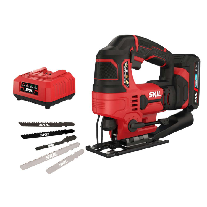 SKIL 3420 AA, Fierastrau pendular cu acumulator SW1E3420AA, 0-2800 cpm, + 1xAcuu, incarcator si accesorii [1]