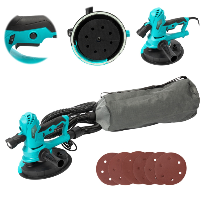 Slefuitor pereti cu aspiratie 750W, 180mm [6]