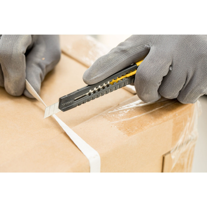 Stanley 0-10-150, Cutter cu blocare prin glisare, dispozitiv de rupere a lamei, 130mm + o lama segmentata 9mm [5]