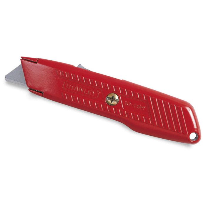 Stanley 1-10-189, Cutter metalic cu lama auto-retractabila, 155mm + o lama trapezoidala 62mm [1]