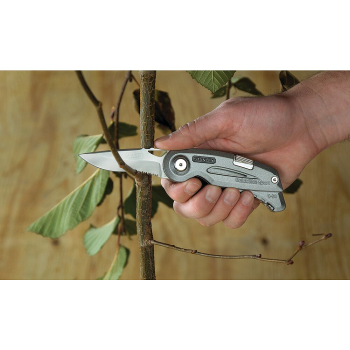 Stanley 0-10-813, Cutit uilitar sport Quickslide, lama cu zimti + slider cu lama de zinc, 120mm [17]