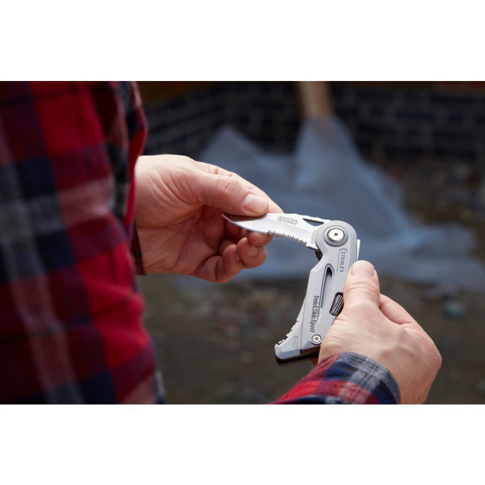 Stanley 0-10-813, Cutit uilitar sport Quickslide, lama cu zimti + slider cu lama de zinc, 120mm [13]