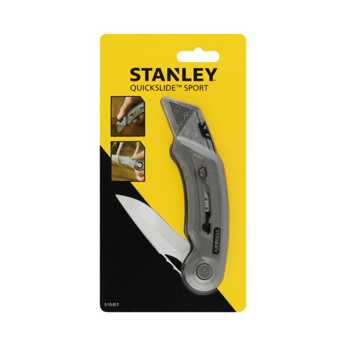 Stanley 0-10-813, Cutit uilitar sport Quickslide, lama cu zimti + slider cu lama de zinc, 120mm [10]