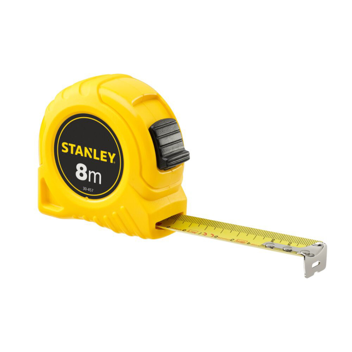 Stanley 0-30-457, ruleta clasica 8m, protectie Tylon, tru-zero, 8m x 25mm, blister [3]
