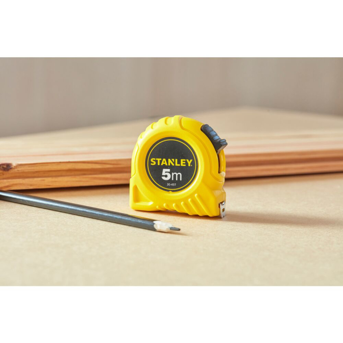 Stanley 0-30-497, ruleta clasica 5m, protectie Tylon, tru-zero, 5m x 19mm, blister [6]
