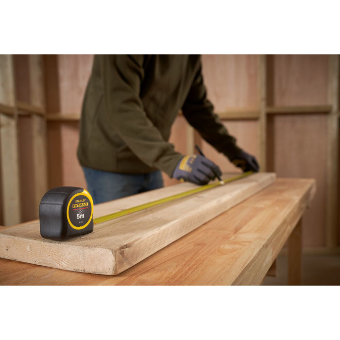 Stanley 0-33-720, ruleta fatmax 5m, Mylar®, BladeArmor, tru-zero, rupere la 3.35m, 5m x 32mm, blister [12]