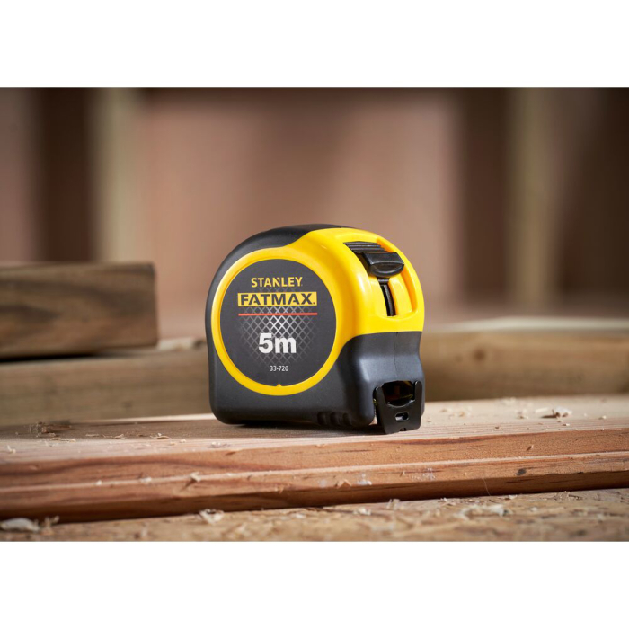 Stanley 0-33-720, ruleta fatmax 5m, Mylar®, BladeArmor, tru-zero, rupere la 3.35m, 5m x 32mm, blister [10]