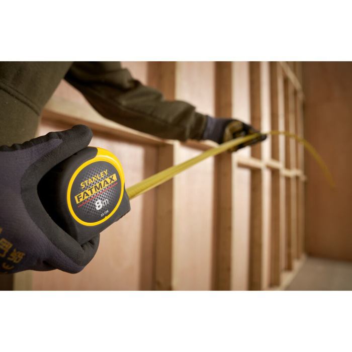 Stanley 0-33-728, ruleta fatmax 8m, Mylar®, BladeArmor, tru-zero, rupere la 3.35m, 8m x 32mm, blister [13]