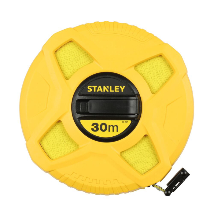 Stanley 0-34-297, ruleta inchisa cu banda de fibra de sticla 30m, tru-zero, vizibilitate ridicata, 30m x 13 mm, blister [1]