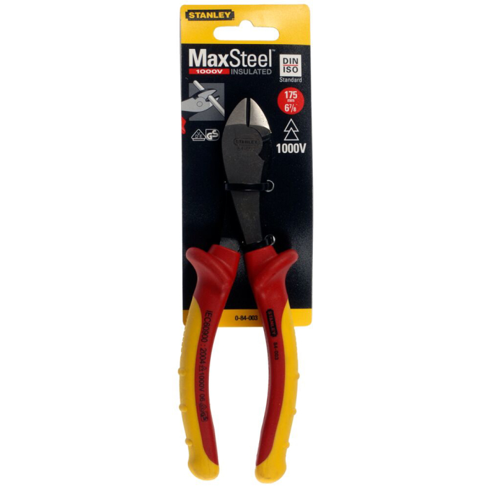 Stanley 0-84-004, cleste maxsteel VDE, cu taiere pe diagonala, 195 mm, blister [3]