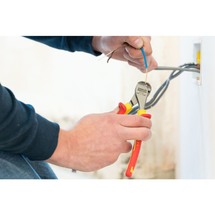 Stanley 0-84-016, Cleste cu taiere frontala FatMax, izolat VDE, 160 mm [5]