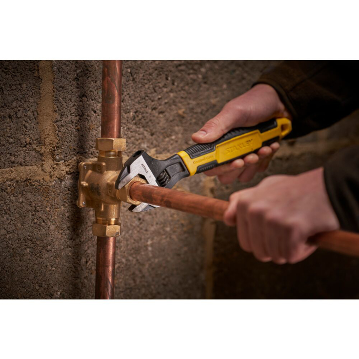 Stanley 0-90-948, MaxSteel, cheie reglabila, otel crom-vanadium, cap inclinat, lungime 200mm (8'), deschidere 31mm [18]