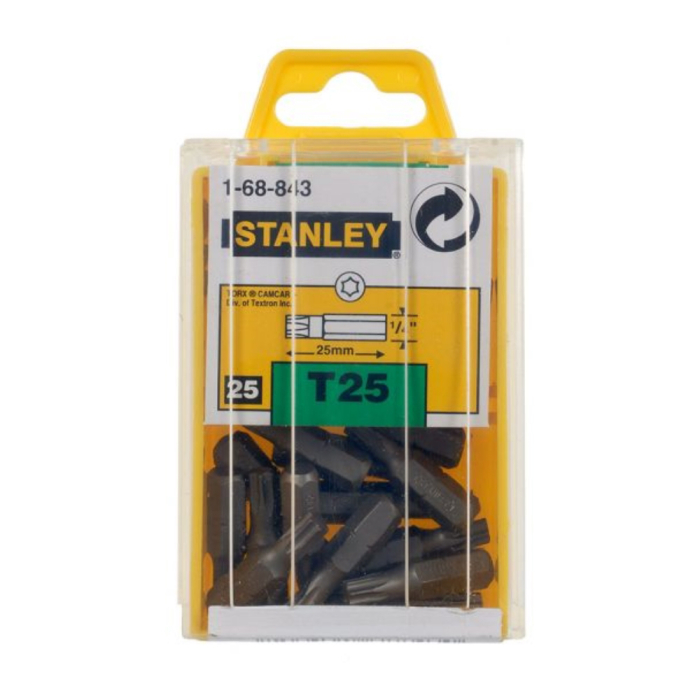 Stanley 1-68-843, set 25 biti, 25 mm, 1/4', TX25, fixare C6.3 [1]