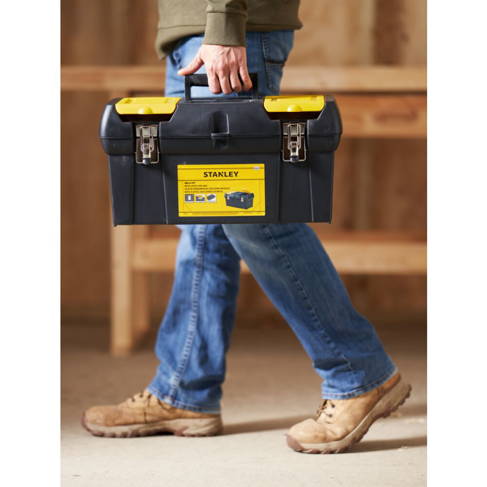 Stanley 1-92-066, cutie de depozitare 19' cu inchizatoare metalica, 2 organizatoare si tava [8]