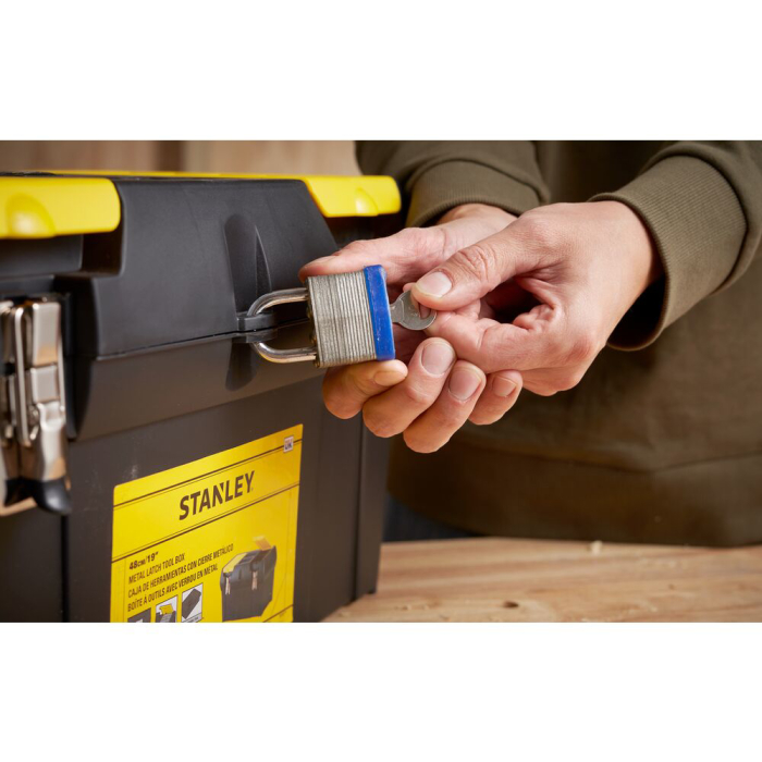 Stanley 1-92-066, cutie de depozitare 19' cu inchizatoare metalica, 2 organizatoare si tava [9]