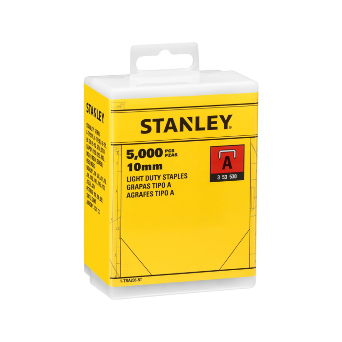 Stanley 1-TRA206-5T, capse pentru aplicatii uzuale, 10mm, 5000 buc tip A 5/53/530, blister [2]
