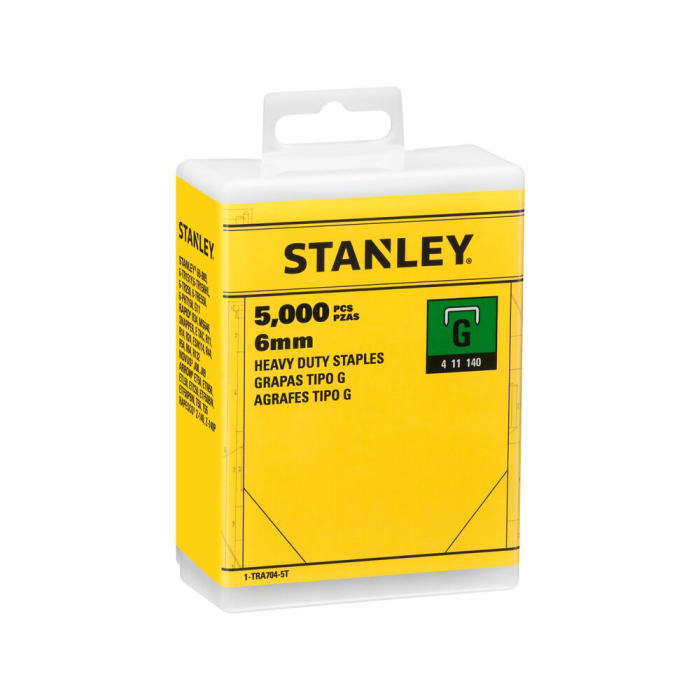 Stanley 1-TRA704-5T, capse pentru aplicatii profesionale, 6mm, 5000 buc tip G 4/11/140, blister [2]
