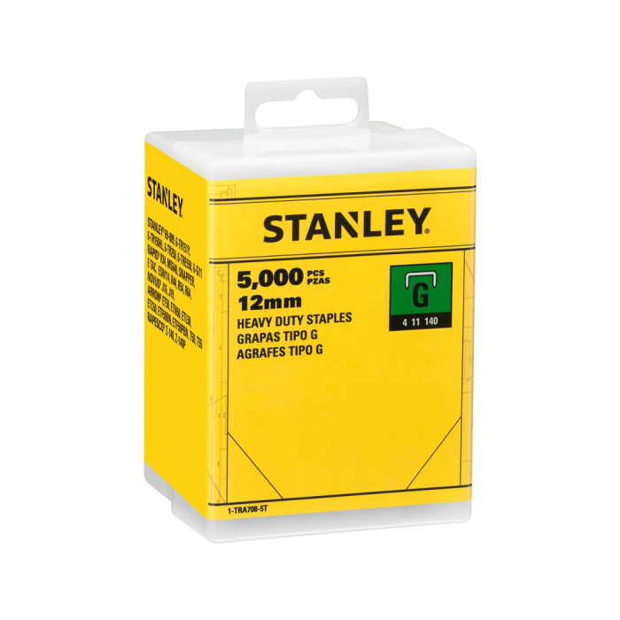 Stanley 1-TRA708-5T, capse pentru aplicatii profesionale, 12mm, 5000 buc tip G 4/11/140, blister [2]