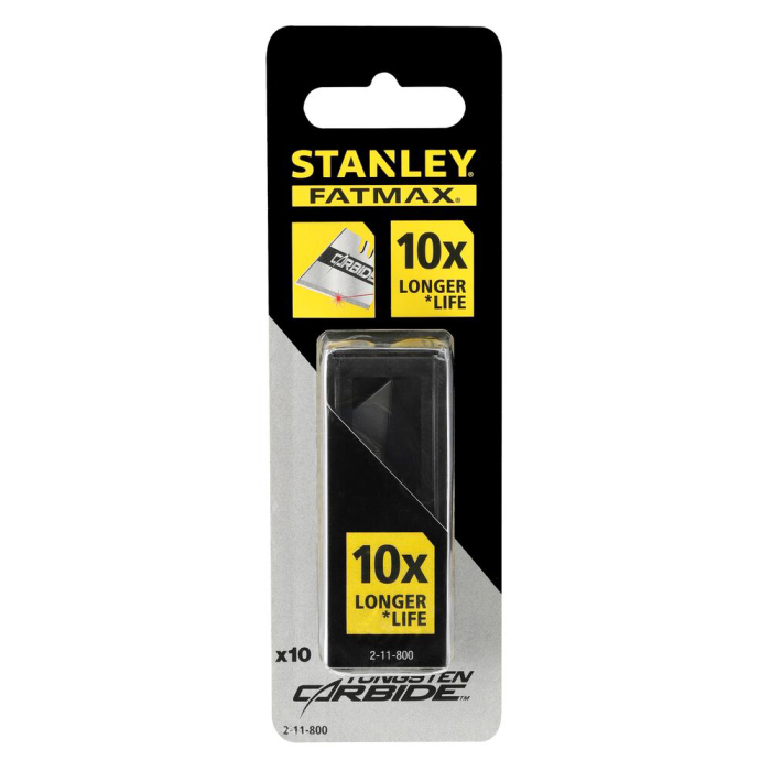 Stanley 2-11-800, Set de 10 lame trapezoidale Fatmax Carbide cu lungimea de 62mm si latimea de 19mm [6]