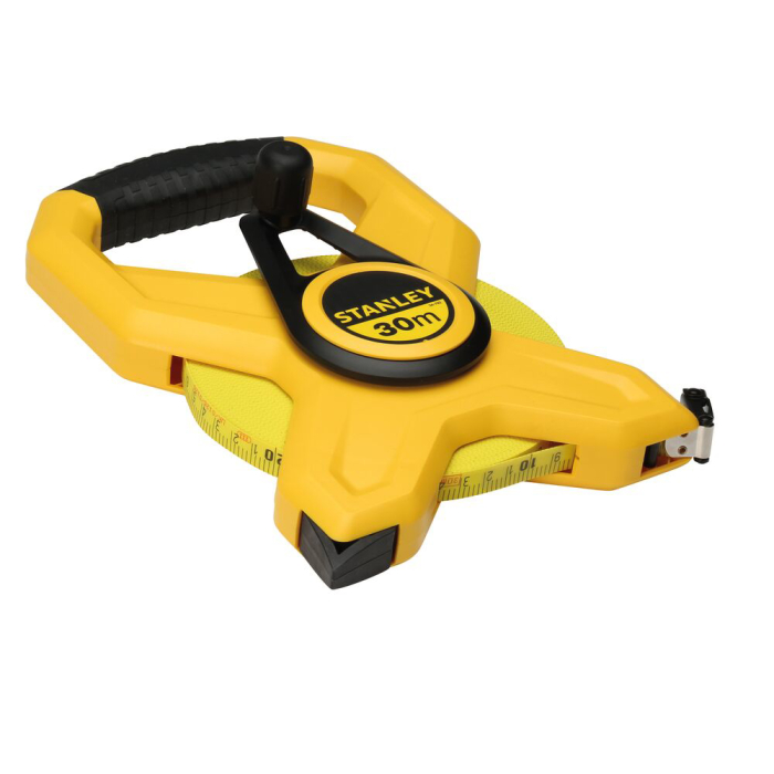 Stanley 2-34-792, ruleta deschisa cu banda din fibra de sticla 30m, masurari de precizie, tru-zero, rezistenta la coroziune, 30m x 13mm, blister [3]