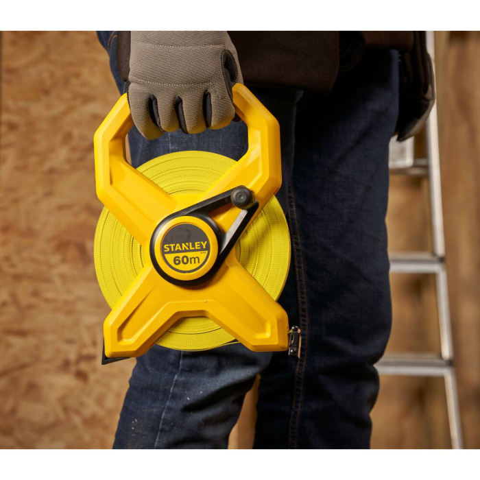 Stanley 2-34-795, ruleta deschisa cu banda din fibra de sticla 60m, masurari de precizie, tru-zero, rezistenta la coroziune, 60m x 13mm, blister [7]