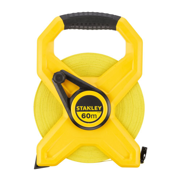 Stanley 2-34-795, ruleta deschisa cu banda din fibra de sticla 60m, masurari de precizie, tru-zero, rezistenta la coroziune, 60m x 13mm, blister [1]