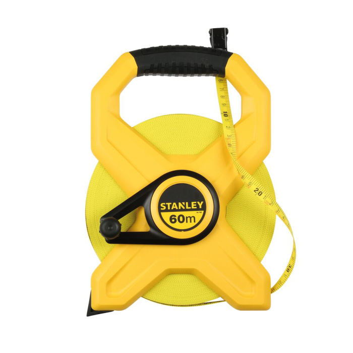 Stanley 2-34-795, ruleta deschisa cu banda din fibra de sticla 60m, masurari de precizie, tru-zero, rezistenta la coroziune, 60m x 13mm, blister [2]