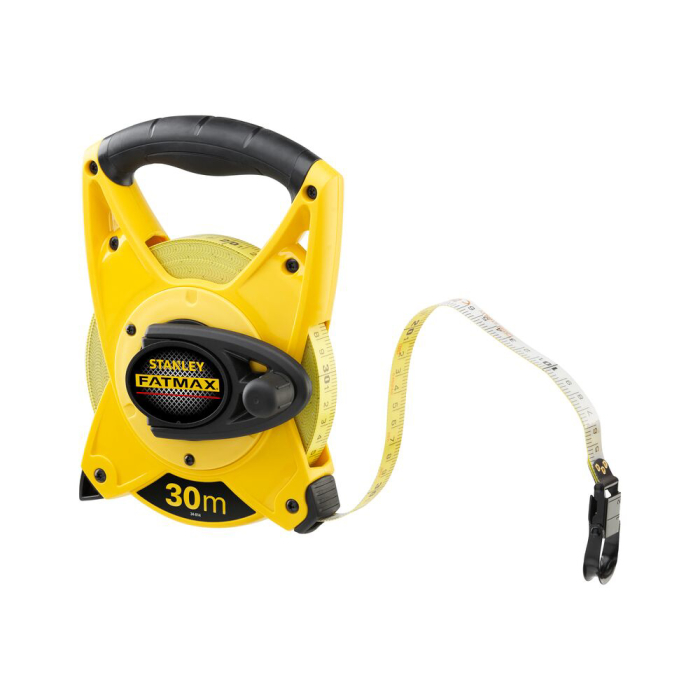 Stanley 2-34-814, ruleta deschisa fatmax cu banda din fibra de sticla 30m, mulinare rapida, tru-zero, 30m x 19mm, blister [4]
