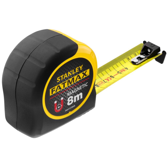 Stanley FMHT0-33868, ruleta magnetica fatmax 8m, Mylar®, BladeArmor, tru-zero, rupere la 3.2m, magnet detasabil, 8m x 32mm, blister [2]