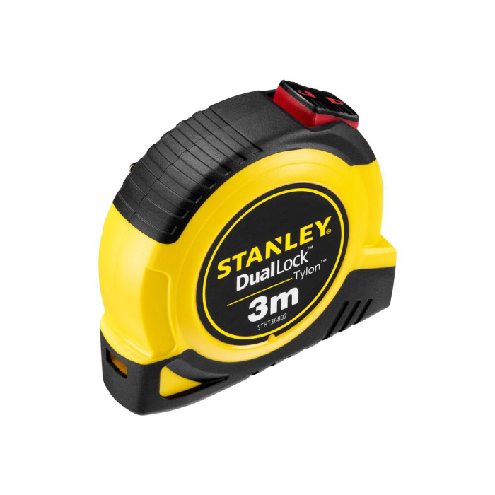 Stanley STHT36802-0, ruleta tylon cu dubla blocare 3m, acoperire Tylon, maner ergonomic, 3m x 13mm, blister [3]