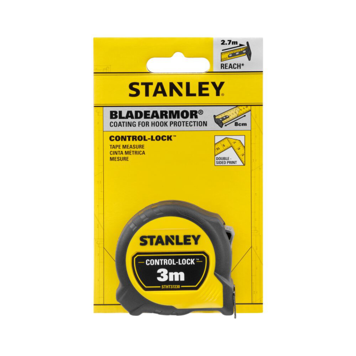 Stanley STHT37230-0, Ruleta 3m CONTROL-LOCK™, BladeArmor®, protectie din cauciuc, carlig muti-prindere, 3m x 19mm [4]