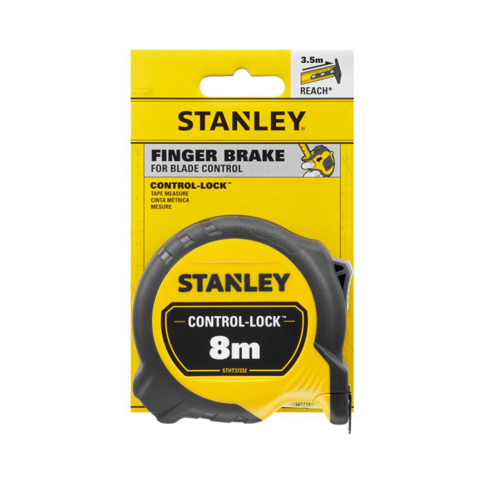 Stanley STHT37232-0, Ruleta 8m CONTROL-LOCK™, BladeArmor®, protectie din cauciuc, frana de deget, magnet detasabil, rupere la 3.5m, tru-zero, 8m x 25mm [6]