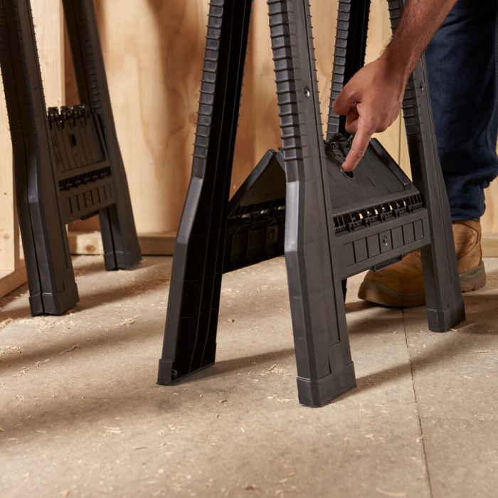 Stanley STST1-70355, Pereche capre pliabile pentru taiat lemne, capacitate maxima 362kg [8]