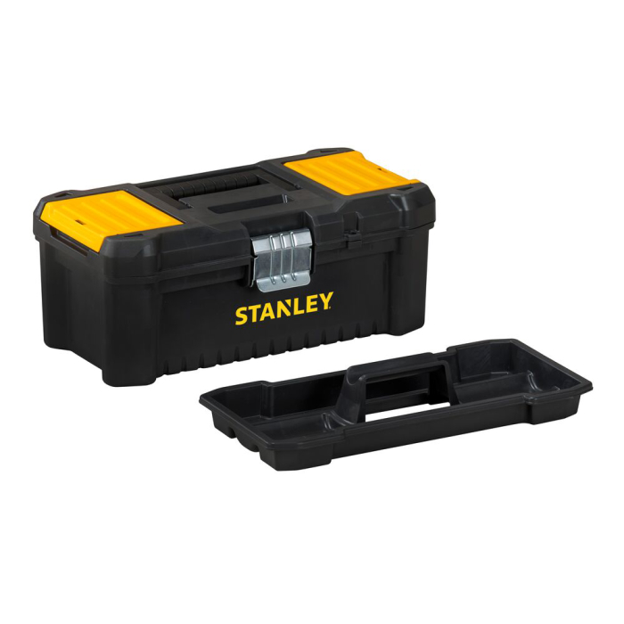 Stanley STST1-75515, essential, cutie pentru scule cu doua organizatoare pe capac si tava detasabila, inchizatoare metalica, 7.60 litri, (12.5 inch) 320x188x132mm [3]