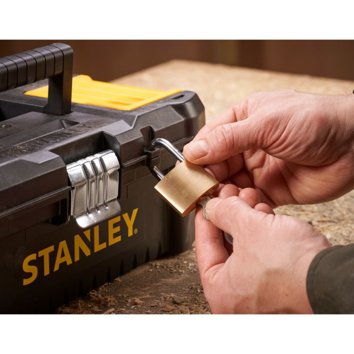 Stanley STST1-75515, essential, cutie pentru scule cu doua organizatoare pe capac si tava detasabila, inchizatoare metalica, 7.60 litri, (12.5 inch) 320x188x132mm [11]