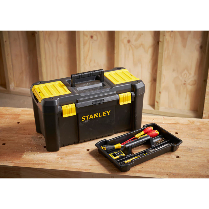 Stanley STST1-75520, cutie essential 16' cu inchidere din plastic si 2 organizatoare [9]
