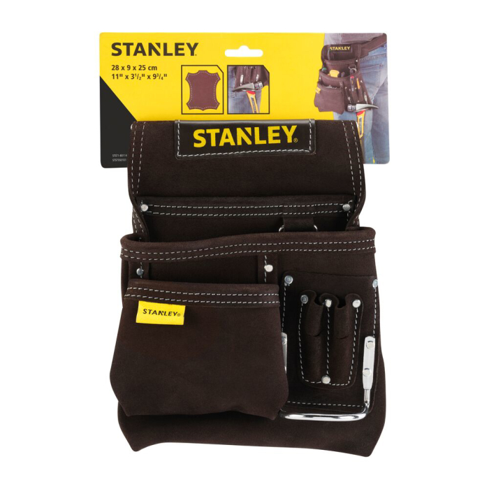 Stanley STST1-80114, suport din piele pentru curea, 3 buzunare pentru scule [4]