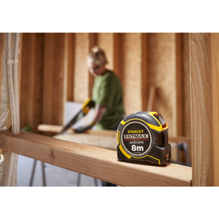 Stanley XTHT0-33501, ruleta autolock fatmax 8m, Mylar®, BladeArmor, magnet fix, 8m x 32mm + un carlig detasabil, blister [17]