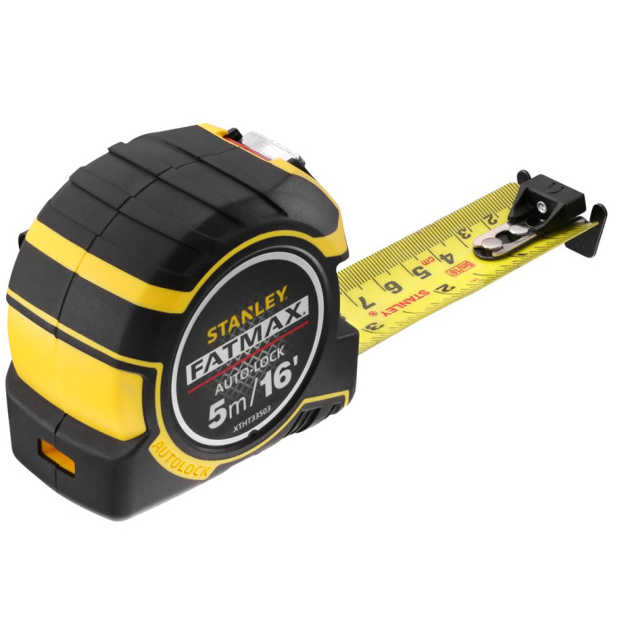 Stanley XTHT0-33503, ruleta autolock fatmax 5m, Mylar®, BladeArmor, magnet fix, 5m/16Inch x 32mm + un carlig detasabil, blister [3]