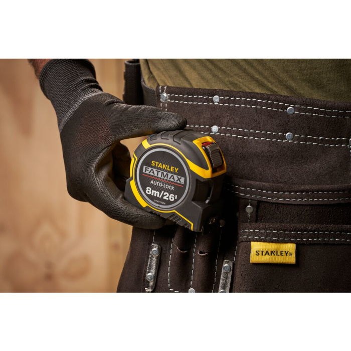 Stanley XTHT0-33504, ruleta autolock fatmax 8m, Mylar®, BladeArmor, magnet fix, 8m/26Inch x 32mm + un carlig detasabil, blister [5]