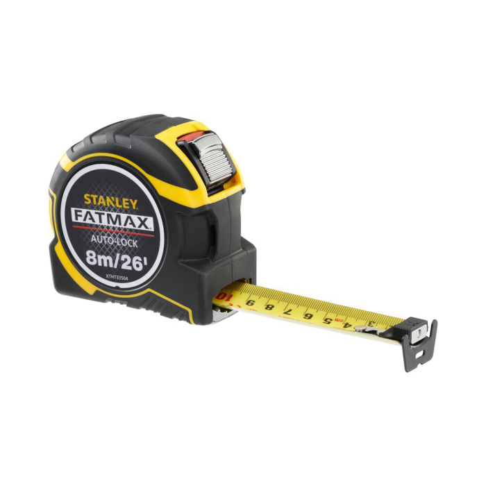 Stanley XTHT0-33504, ruleta autolock fatmax 8m, Mylar®, BladeArmor, magnet fix, 8m/26Inch x 32mm + un carlig detasabil, blister [2]