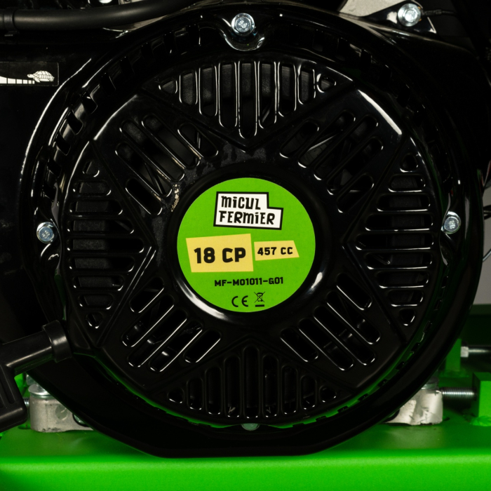 Tocator crengi Micul Fermier, motor benzina 18CP, diametru maxim de taiere Ø120mm, cu carlig de remorcare, pentru brichete [11]